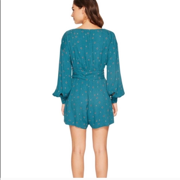 Free People Green Comb Romper - Picture 2 of 5